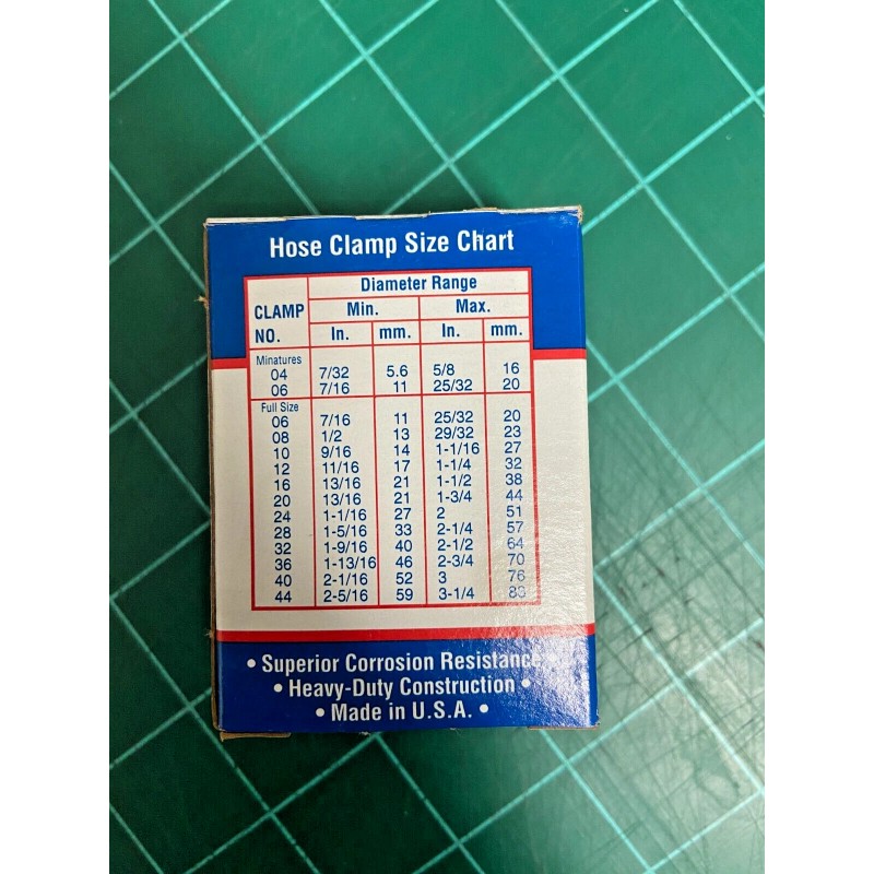 Breeze 3704 Stainless Steel Hose Clamps Range 7/32"- 5/8" -