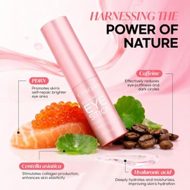 CITYGOO  PDRN Volume Multi Balm: Caffeine & Volufiline Powered Stick for Dark Circles & Puffiness - Collagen Anti-Wrinkle & Hydrating Care for Eyes Face & Neck - Plumping & Firming 13g/0.46oz