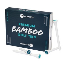 Ocean Tee OCEANTEE PREMIUM BAMBOO Golf Tees Boxed 70mm & 54mm Mix T-794