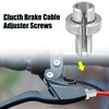 X AUTOHAUX 4pcs M10 Bike Motorcycle Brake Clutch Lever Cable