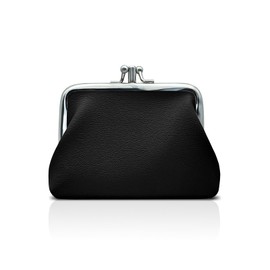 WisePoint Coin Purse, PU Leather Change Pouch Small Purses for Women and Girls, Portable Coin Pouch with Kiss Lock for Change, Keys, Earrings, Mini Lipsticks (Black)