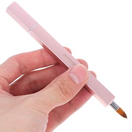 TOVINANNA 2pcs Retractable Lip Brush Set Nylon Lipstick Applicator for Women Portable Makeup Tool for Lip Gloss and Lipstick Application