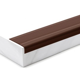 Proflex Anti-Slip Stair Edge Protectors - 2 Inches x 36 Inches - 5-Pack – Dark Brown - Easy Peel-and-Stick Application - Indoor and Outdoor Use