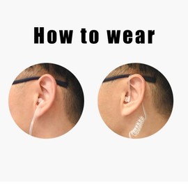 NUMJAW Spy Earpiece Headphones Spy Costume Women Secret Service Earpiece Black Spy Gear Glasses Men Props,Security Guard Secret Agent Costume With Earpiece Earplugs in Spy Costume Accessories