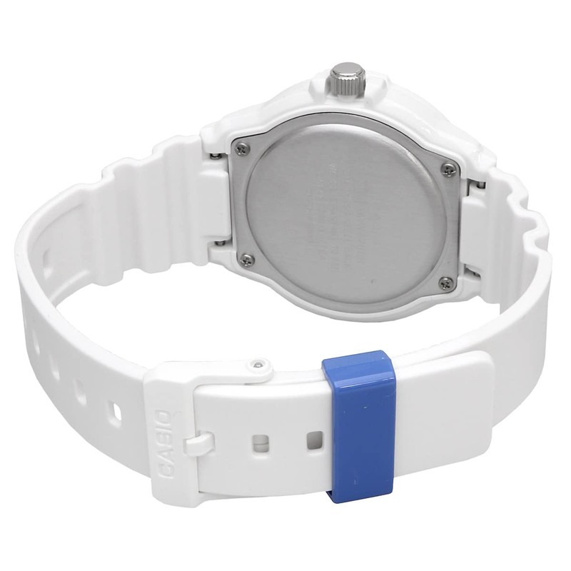 Casio MRW-200 Men's Standard Quartz Watch, Gloss White x Blue