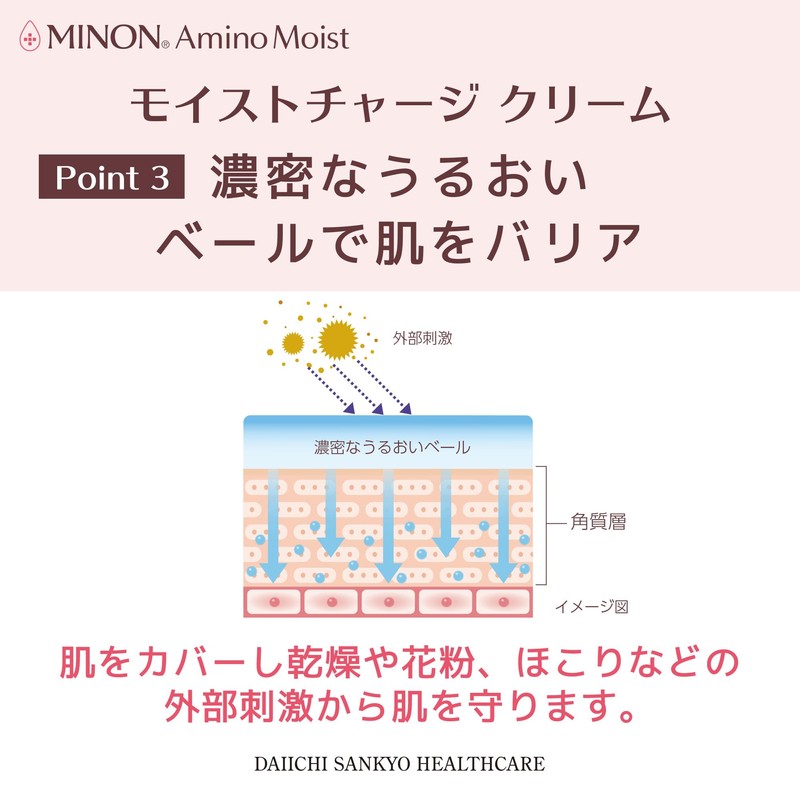 Minon Amino Moisture Charge Cream, 1.4 oz (40 g), Sensitive