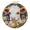 GLLBTPT Embroidery Kit for Adults Beginner – Cartoon Cow with