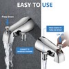 PROOX All Metal Diverter Tub Spout, 6 Settings Hand Held