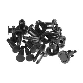 X AUTOHAUX 10 Pcs Push Pin Rivet Fastener Retainer Clips Compatible for Subaru Ascent 2019-2021 for Subaru BRZ 2013-2020, Durable Plastic Black