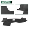 LQI TPE Dash Cover Dashboard Panel Black Compatible with Toyota