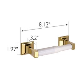 Design House Millbridge Toilet Paper Holder in Polished Brass