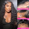 Ferzzon 13X6 Deep Wave Wigs Human Hair 14 Inch Deep