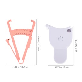 Ipetboom 1set Caliper Measuring Tape Accurate Measurement Device Skinfold Caliper for Home Use