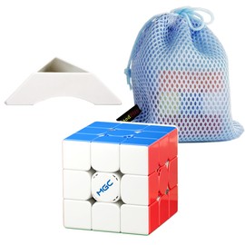 Oostifun Yongjun MGC 3 Beta 3x3x3 cube MGC3 3x3 Puzzles 88M Full Positioning Nanosurface UV Coated Edition 9 Levels of Spring Dual-Adjustment System Multicolor with Small Bag and Tripod