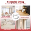 [TaidaLink] 10ft Clear Extension Cord 125V 10A 1250W Slim Design,