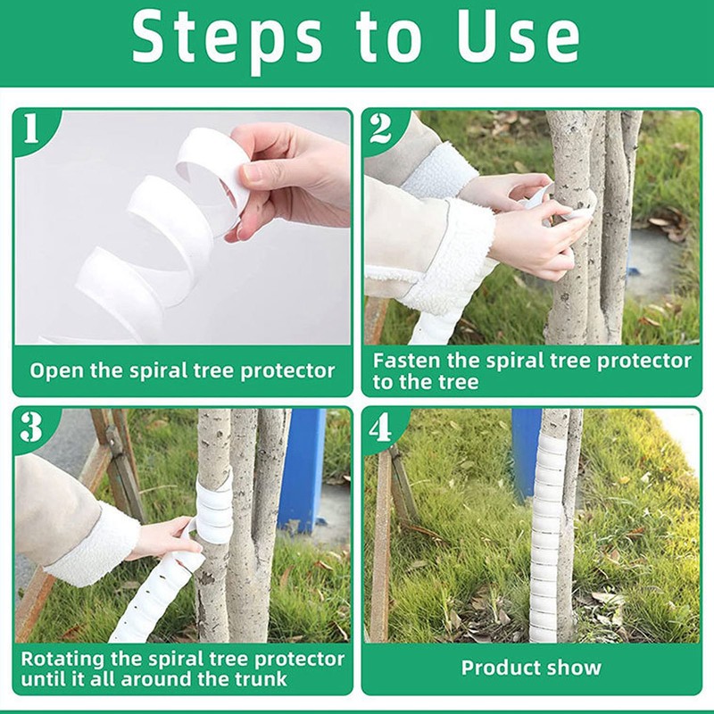 Tree Trunk Protector Plastic Spiral Tree Guard Tree Bark Protector