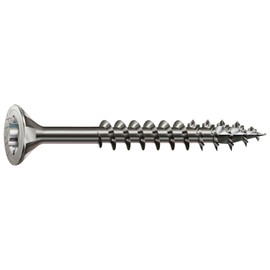 Spax universal screw, countersunk head, T-star Plus, 4Cut, partial thread, stainless steel A2, 1.4567 - 0197000350303
