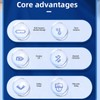 Heated Eye Massager Hot Compress USB Rechargeable 5 Modes Soothing