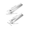 BIUDECO 2pcs Stainless Steel Fish Bone Tweezers Set Precision Meat
