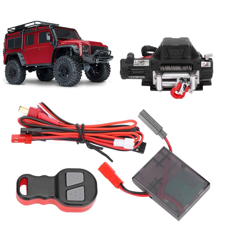 1/10 RC Car Winch, Metal Automatic Winch Wireless Remote Controller