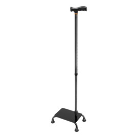 Stair Climbing Cane Aluminum Alloy Half Step Quad Walking Cane Anti-Slip Balance Stability Walking Sticks Adjustable Height Stair Walker Aid Devices for Seniors, Max Capacity 330.69 lbs