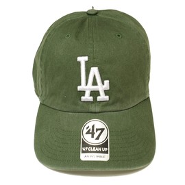 47 Dodgers 47 CLEAN UP Cap Moss B-RGW12GWSNL-MSG (Olive/FF/Men's, Lady's)