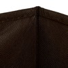 2 x Storage Baskets Bamboo Bathroom Basket Square Fabric Shelf