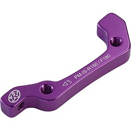 Reverse 2-in-1 is Disc Brake Adapter PM 160 Rear & Front 180 mm Purple