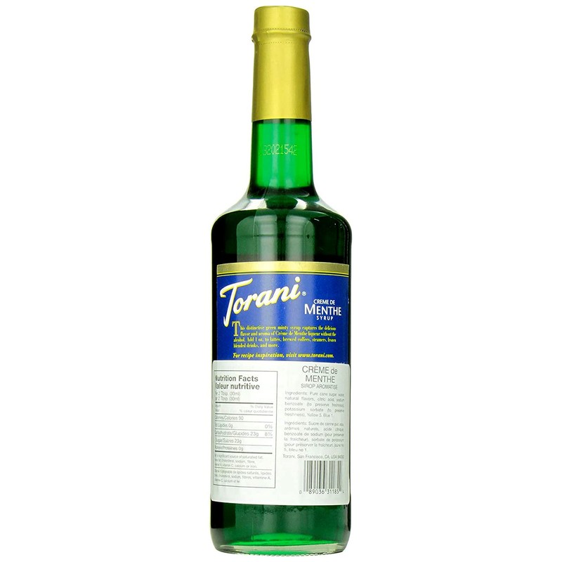 Torani Creme De Menthe Syrup 750mL