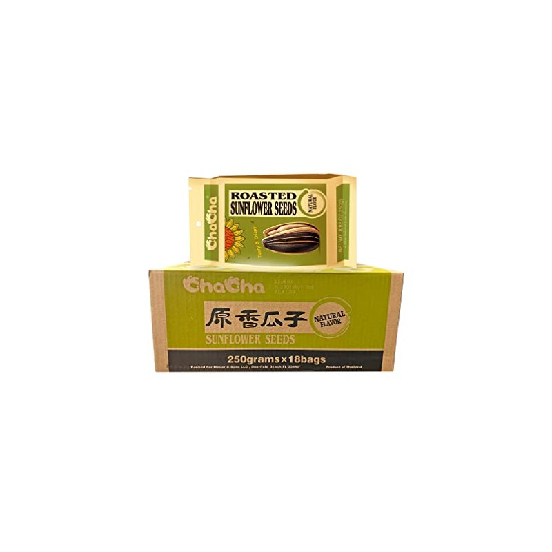Chacha Sunflower Roasted and Salted Seeds (All Nature) 250g X