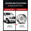 YIZBAP 2 inch 5x5.5 to 6x5.5 Wheel Adapters for Ram