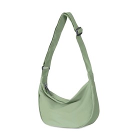 kingsea Women Dumpling Bag, Medium Nylon Crescent Bag, Women Crossbody Bag, Women's Underarm Bag for Traveling, Gatherings