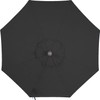 Bayside21 Black Umbrella Replacement Canopy for 9 ft 8 Ribs