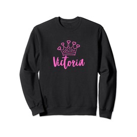 VICTORIA the Queen / Name & Crown for Women Called Victoria Sweatshirt
