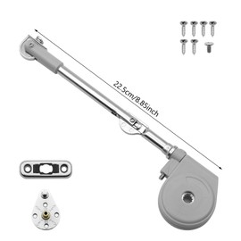 Soft Close Cabinet Lid Hinges with Hydraulic Dampening, 105 Degree Opening (1pack)