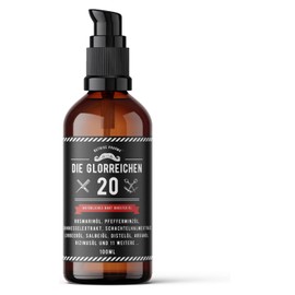 G-20 Beard Oil 100 ml Rosemary Oil Mint Oil Beard Growth Oil with Nettle Oil, Horsetail Oil, Sage Oil, Bay Oil, Castor Oil, Argan, Jojoba, Vitamin E and More, Original Serum for a Long and Thick Beard