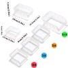 RIVTUN Transparent Garage Organizer Bins, 30PCS Wall Mounted Storage Small