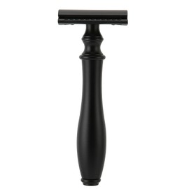 Portable Double Edge Razor Reusable Safety Black Razor Body Hair Removal Knife for Home Salon (Without Blade)