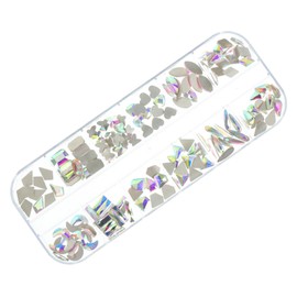 NOLITOY Glass Rhinestones for Nails Flatback Nail Gems Charms for Elegant Manicure Versatile Decoration for Nails and Face for DIY Nail Art