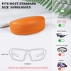 molshine Hard Shell Sunglasses Case,PU Leather Classic Large Glasses Case