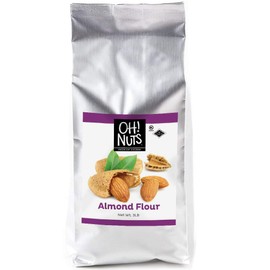 Oh! Nuts Blanched Almond Flour | All-Natural Wheat Substitute for Baking Delights Desserts Macarons, Marzipan | All-Purpose Kosher, Vegan, Paleo and Keto Friendly Diets, Gluten-Free (3.0 Pounds)