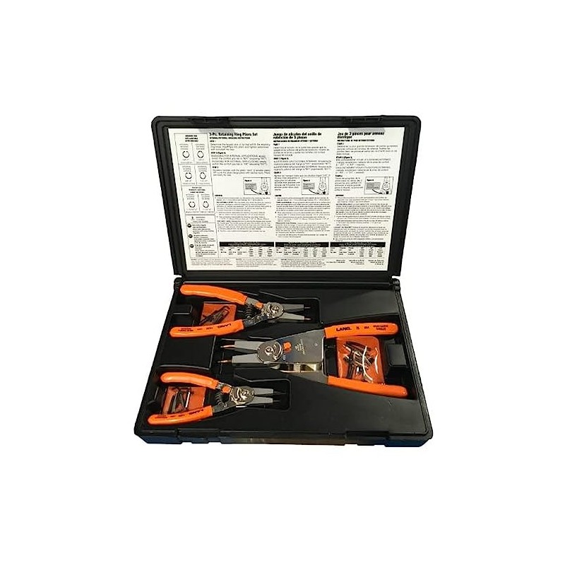 A & E Hand Tools Snap Ring Plier Set (1465),