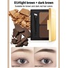 Erinde 2 Colors Waterproof Eyebrow Powder, Long - Lasting Matt