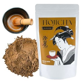 SUMIRE Hojicha Powder Rich Aroma from Kagoshima, Japan - Roasted Flavor, Caffeine-Light, Fine Texture, Easy Mix, and Culinary Grade Quality (Hojicha Powder)