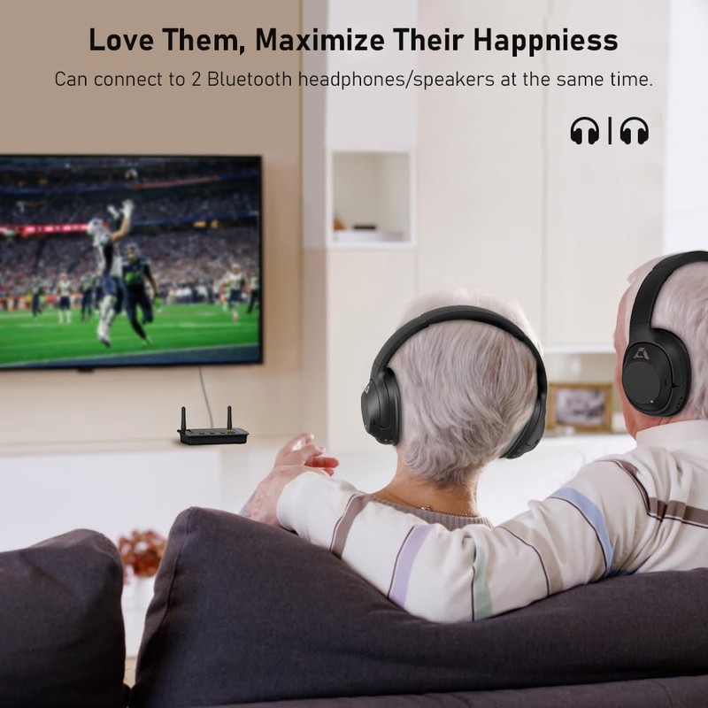 1Mii B03Pro Bluetooth 5.3 Transmitter Receiver for Home Stereo TV,
