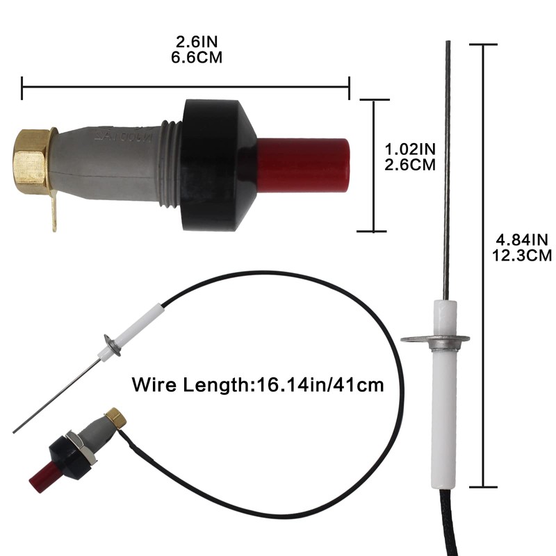 MENSI 2 Sets Indoor Room Space Heater Piezo Igniter Furnace