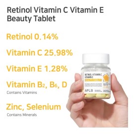 Tabletas Aplb Retinol Vitamina Antiedad Piezas Rostro