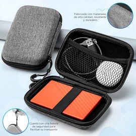 6 Pcs Organizador de cables, Estuche para Cables y Cargadores, Estuche para Cables y Cargadores Portátil con Cremallera, Impermeable, Tarjetas de Juego/Viaje, Ligera y Compacta