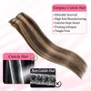 Clip in Hair Extensions Real Human Hair, Seamless Clip ins
