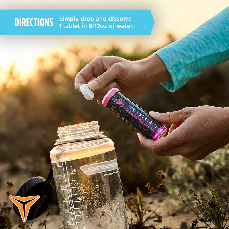 Fluid Tactical- Effervescent Hydration Tablets, Electrolyte Replacement & Dehydration Prevention,